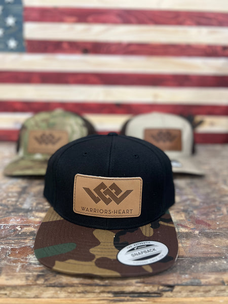 Warriors Heart Structured Trucker Hat - Brown Leather Brand