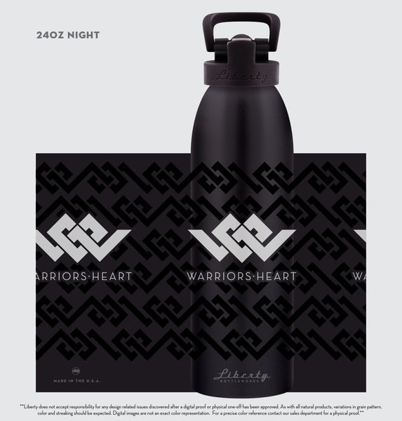 Sports Bottle - WH White logo – Warriors Heart