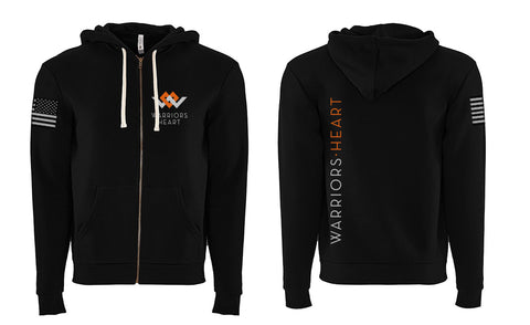 Zip-Up Hoodie - Black