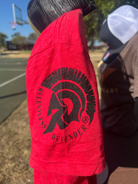 Relentless Defender TShirt: Red – Warriors Heart