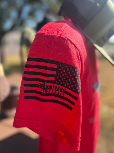 Relentless Defender TShirt: Red – Warriors Heart