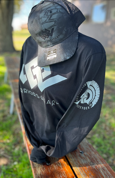 Relentless Defender Long Sleeved T-Shirt: Black – Warriors Heart