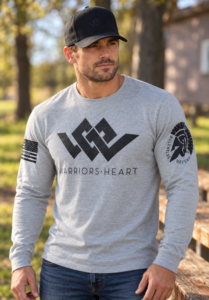 Relentless Defender Long Sleeved T-Shirt: Gray