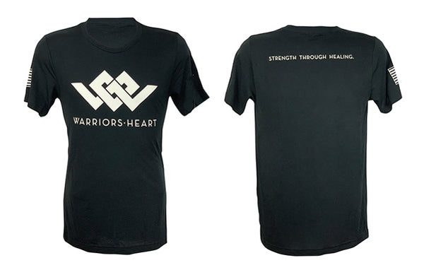 Warriors Heart Tri-Blend Shirt - White Logo
