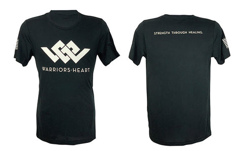 Warriors Heart Tri-Blend Shirt - White Logo
